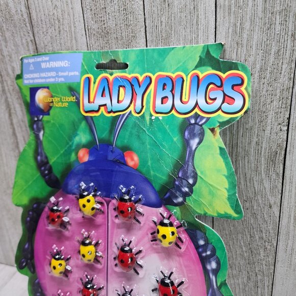 Vintage TM Ladybugs 12 Pieces Wonder World of Nature Yellow and Red - Picture 2 of 5